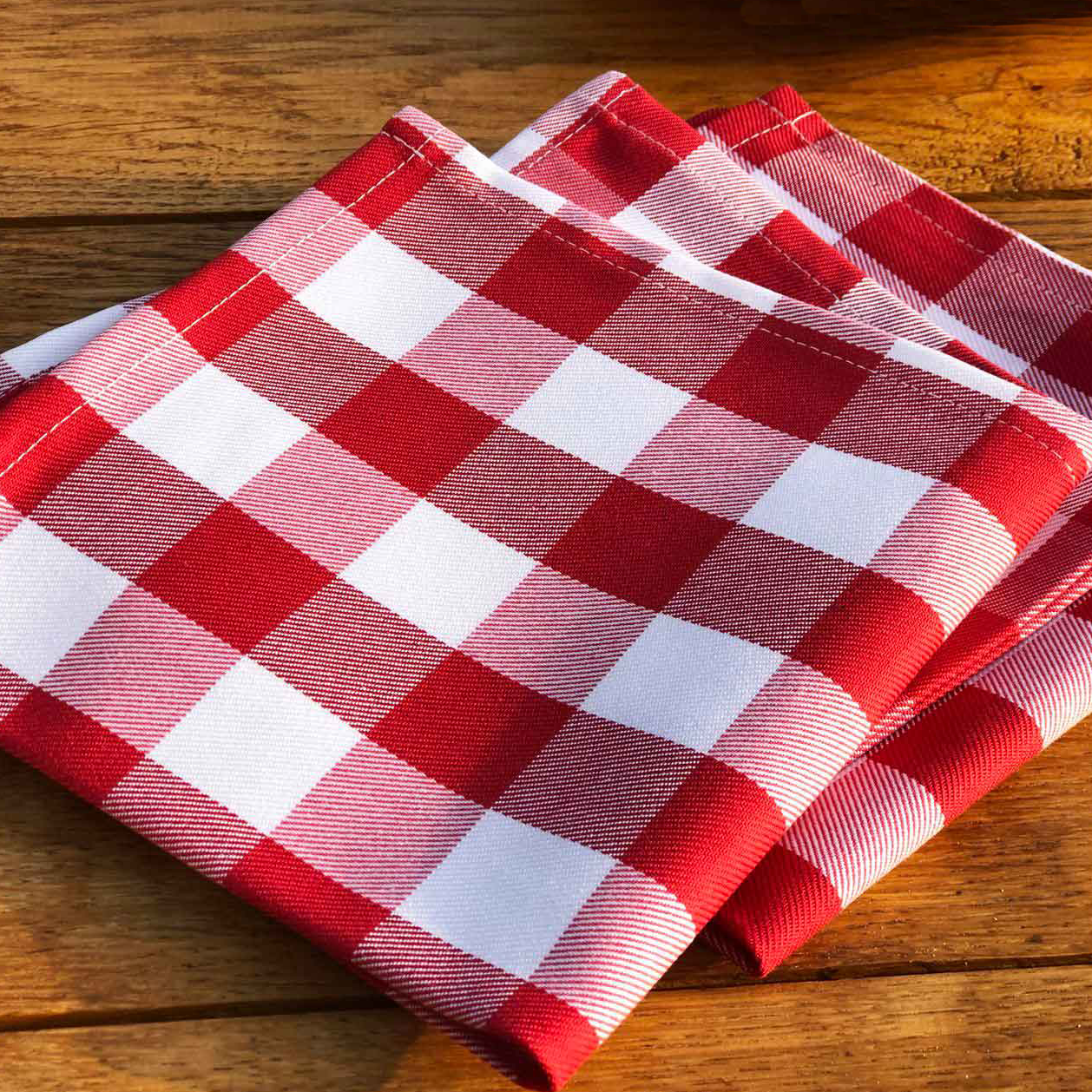Stoffservietten rot-weiß kariert 30x30 Stoffservietten rot-weiß kariert 30x30