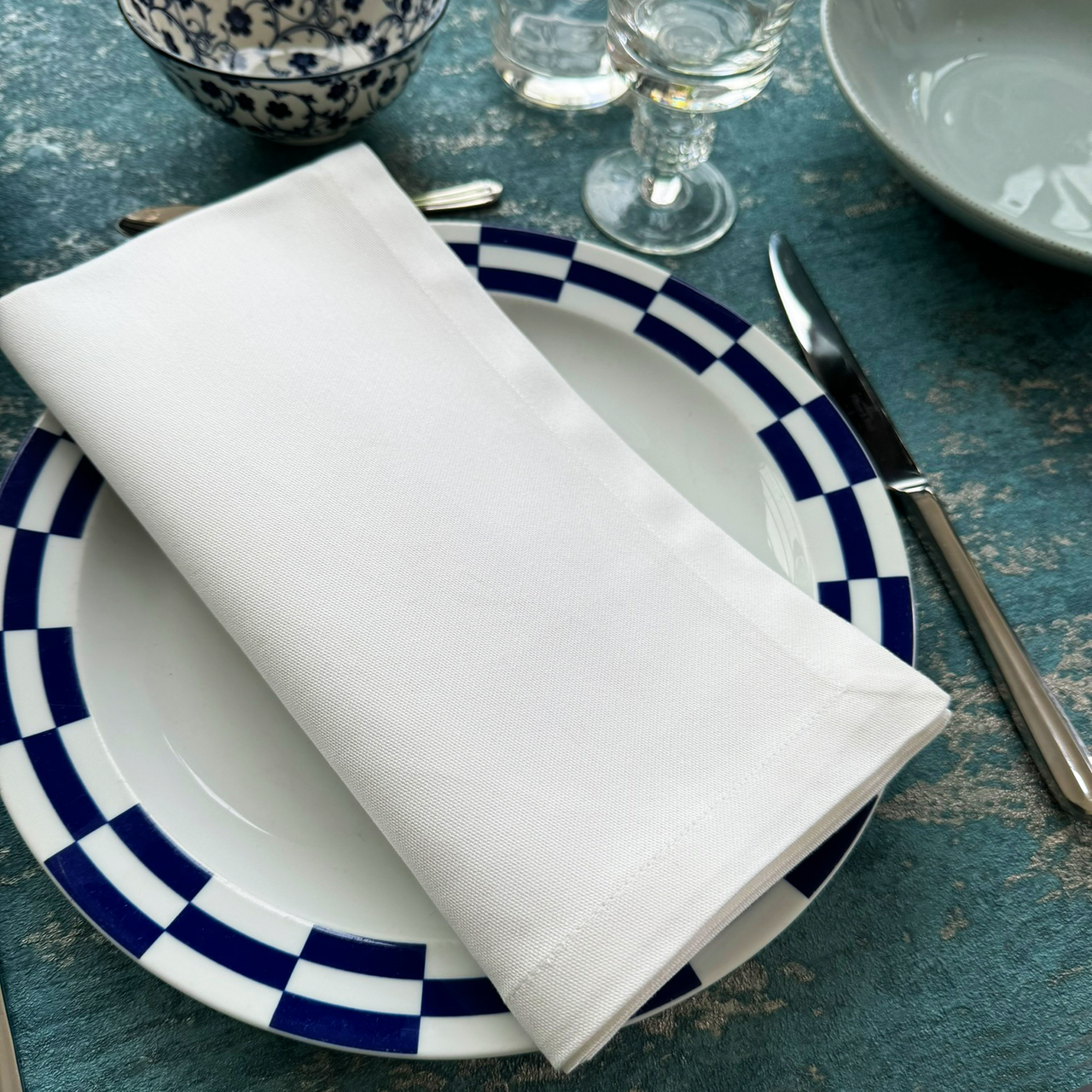Stoffserviette Waria mit Kuvertecken Stoffserviette Waria mit Kuvertecken