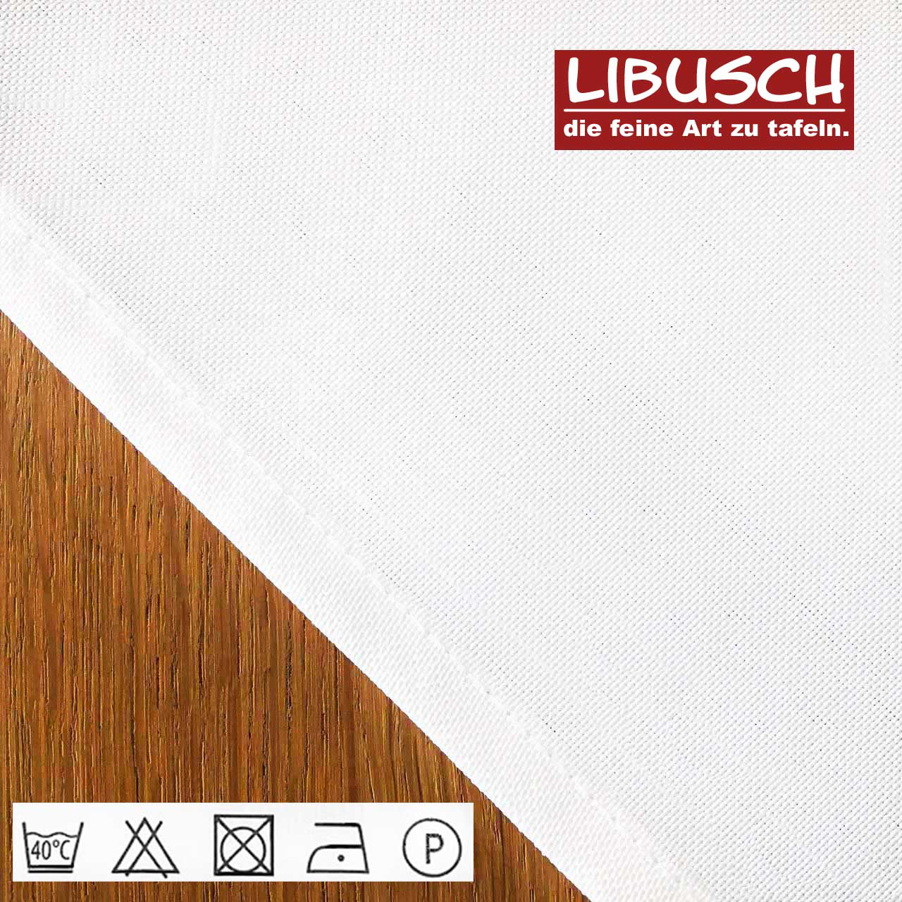 Tischdecke Jatta weiß bügelfrei & fleckgeschütz