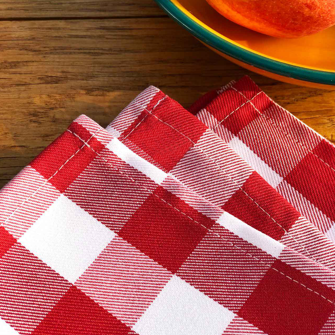 Stoffservietten rot-weiß kariert 30x30 Stoffservietten rot-weiß kariert 30x30