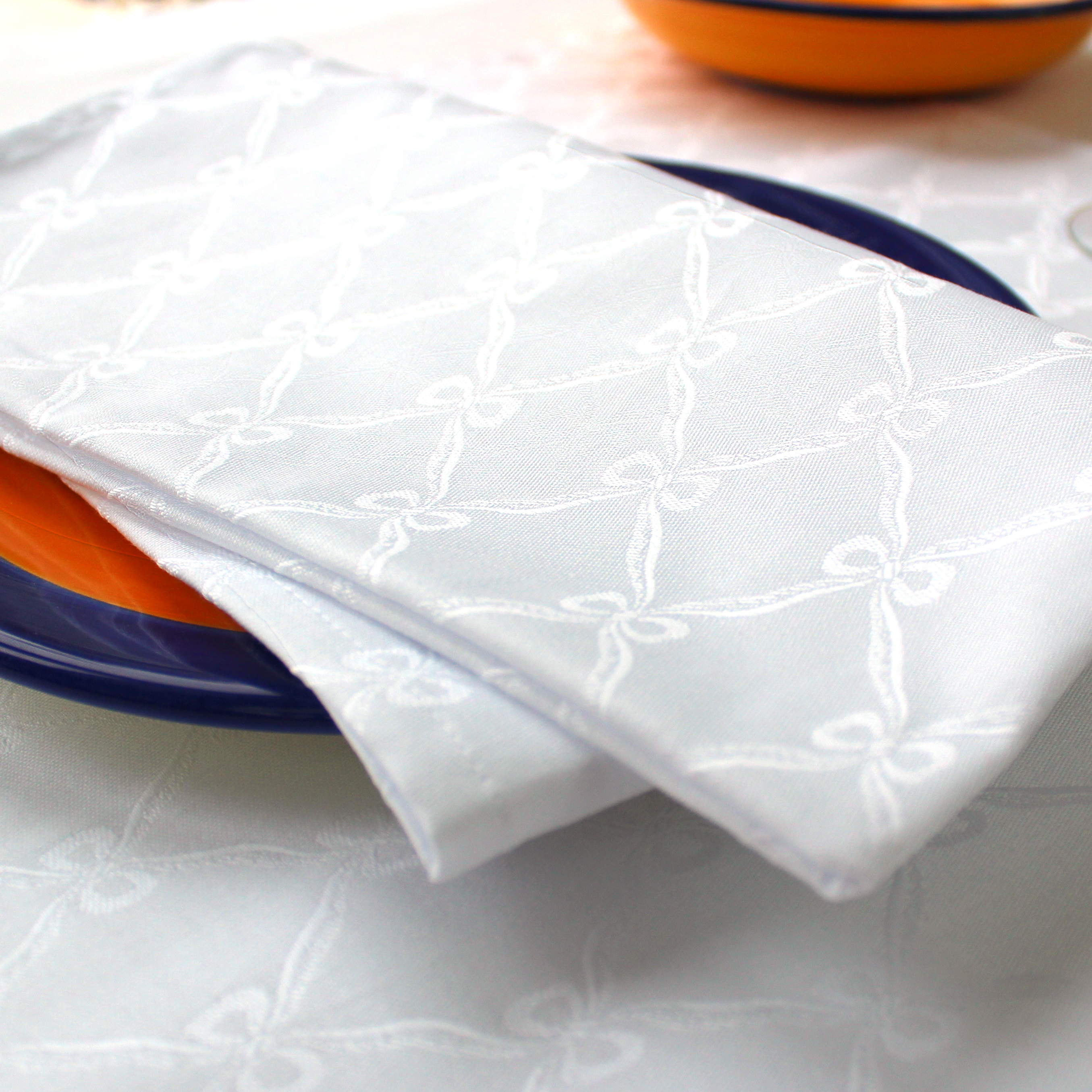 Damast-Servietten Fina klassisches Muster Damast-Servietten Fina klassisches Muster